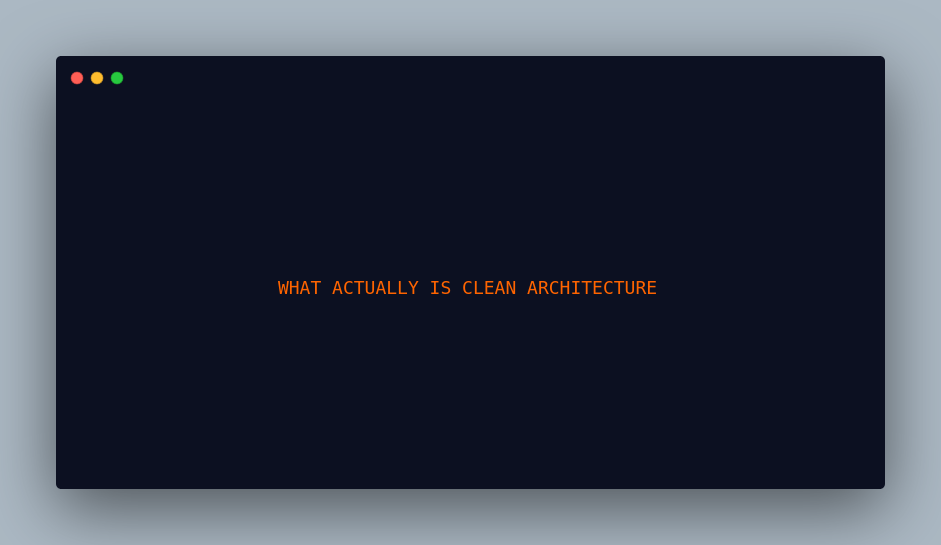 What Actually Is Clean Architecture in Flutter? (Beyond the Boilerplate)